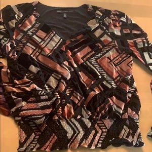 White House Black Market - velvet blouson top